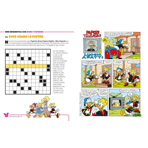 L- MINI ENIGMISTICA- MINNIE & PAPERINA