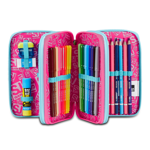 AST. 3 ZIP SJ GIRL PINKFUR