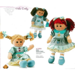 $ BAMBOLA STOFFA 35 CM - AZULES