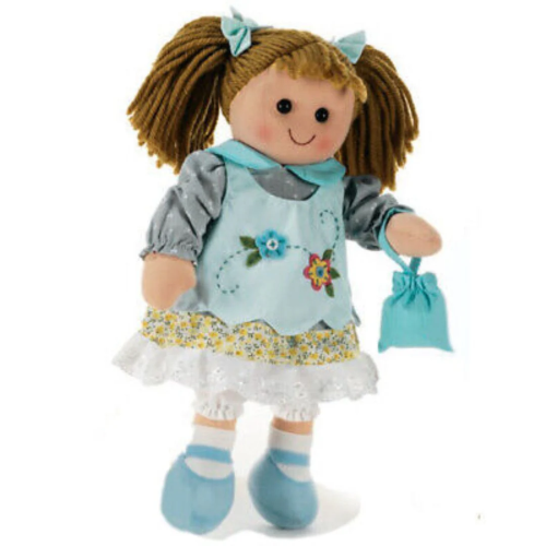 $ BAMBOLA STOFFA 35 CM - AZULES