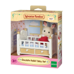 SYLVANIAN - BEBE´ CONIGLIO CIOCCOLATO E LETTINO