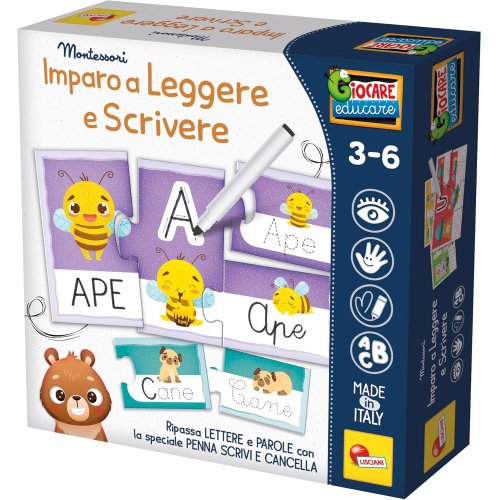 MONTESS- IMPARO A LEGGERE E SCRIVERE