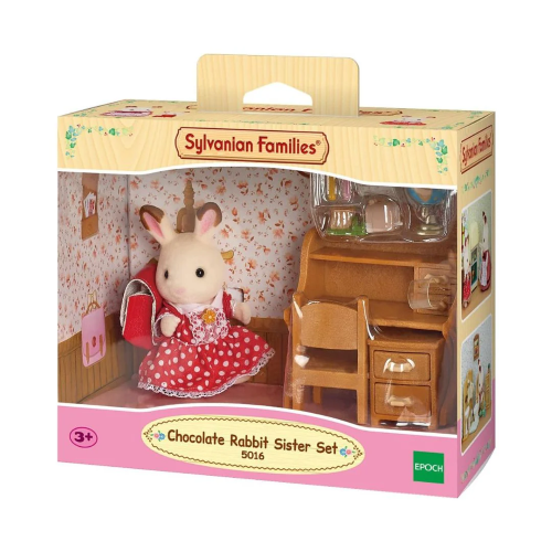 SYLVANIAN - SORELLA CONIGLIO CIOCCOLATO E SCRIVANIA