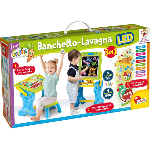 CAROT- BANCHETTO LED GIOCO E IMPARO 3 IN 1