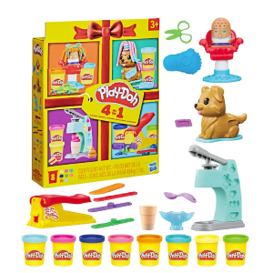 PDOH - PLAY-DOH MINI CLASSIC  BUNDLE / PLAYSET 4 IN 1