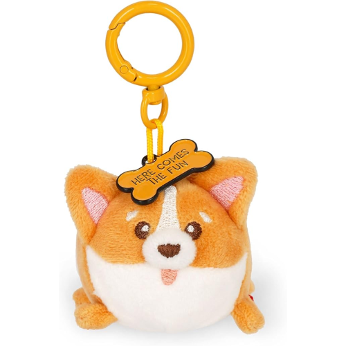 PLUSH - SUPER SOFT MINI- KEY RING CORGI