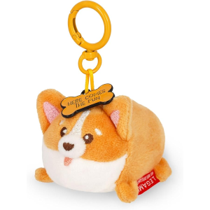 PLUSH - SUPER SOFT MINI- KEY RING CORGI