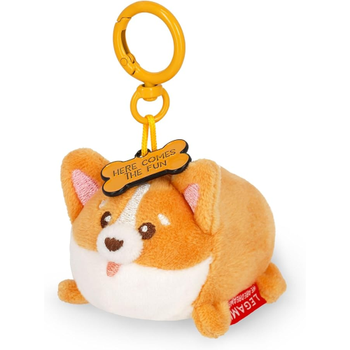 PLUSH - SUPER SOFT MINI- KEY RING CORGI