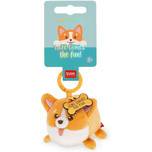PLUSH - SUPER SOFT MINI- KEY RING CORGI