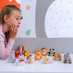 PLUSH - SUPER SOFT MINI- KEY RING CORGI