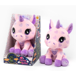 PEL.- UNICORNO PINK CM 40 GLOW IN THE DARK