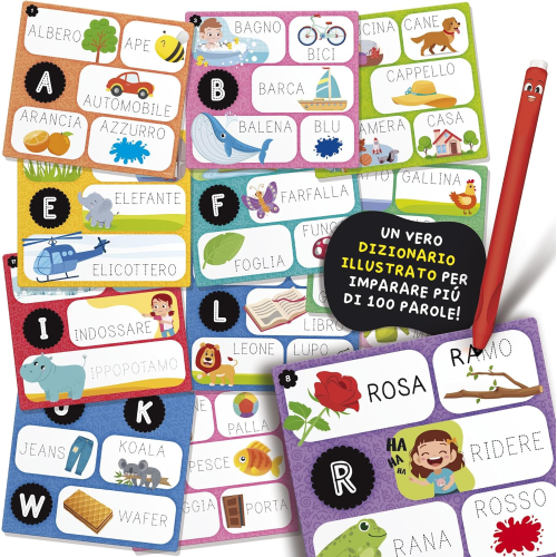 MONTESS- PEN LEGGO E SCRIVO 100 PAROLE