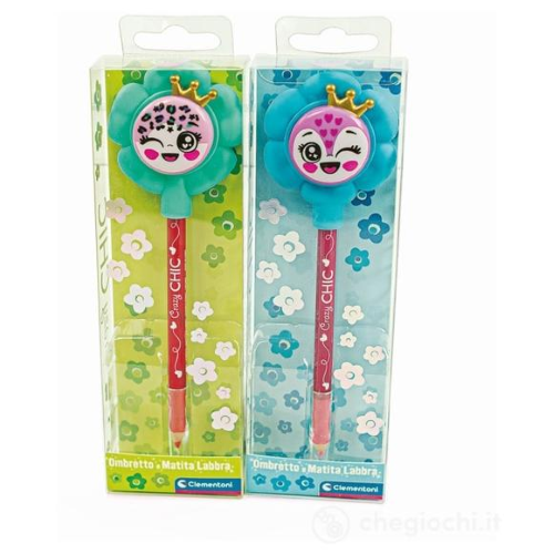 C.CHIC- OMBRETTO FLOWERS E MATITA LABBRA