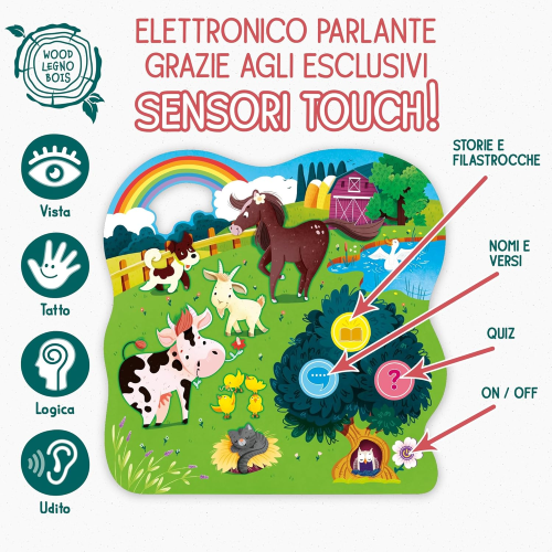 MONTESS BABY- LEGNO LE STORIE DELLA FATTORIA