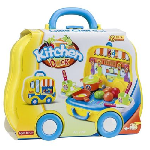 PLAYSET VALIGETTA CUCINA GIALLA