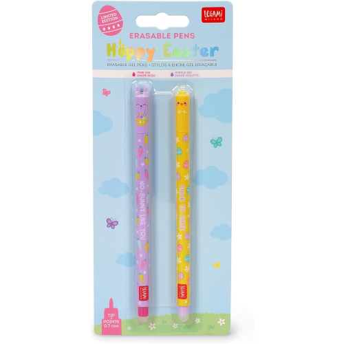 SET OF 2 - ERASABLE GEL PEN- BUNNY