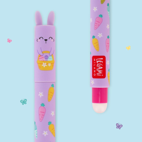 SET OF 2 - ERASABLE GEL PEN- BUNNY