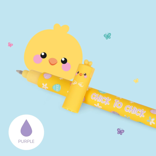 SET OF 2 - ERASABLE GEL PEN- BUNNY