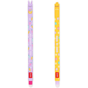 SET OF 2 - ERASABLE GEL PEN- BUNNY