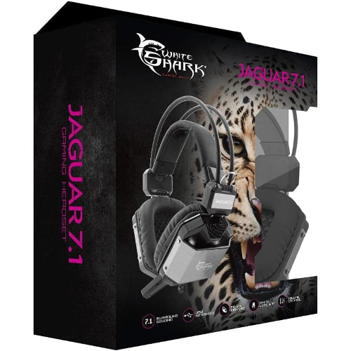 PS4 - WHITESHARK CUFFIA GHS1646 JAGUAR NER.ARG.