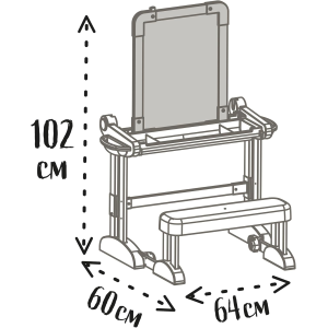 BANCO SCUOLA - LEGNO MODULO SPACE