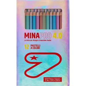 PASTELLI 4.0 SEVEN MINAPRO METALLIZZATI PZ 12
