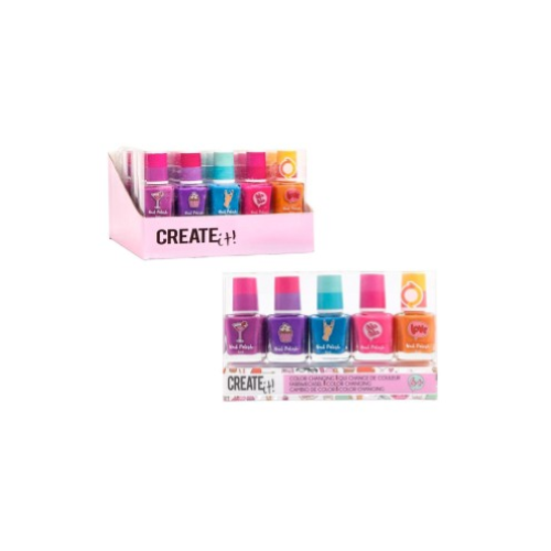 $ CREAT IT- SMALTI SET 5 PZ CAMBIA COLORE