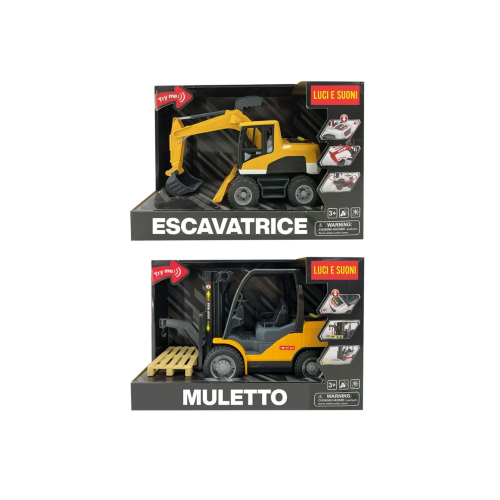 ESCAVATRICE E MULETTO 1:12 L&S BATTERY