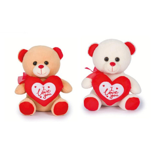 SV ORSO 23CM C/CUORE LOVE 2COL