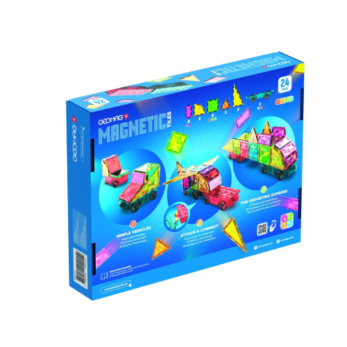 GEOMAG - MAGNETIC TILES GEMS PZ 24 VEICOLO