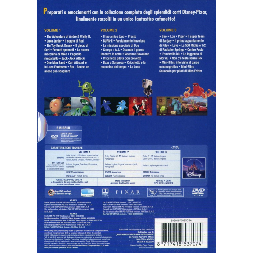 DVD - I CORTI PIXAR 1-2-3
