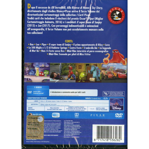 DVD - I CORTI PIXAR VOL.3
