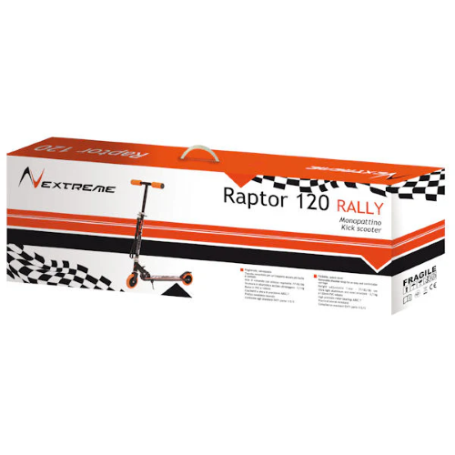MONOPATTINO - 2R RAPTOR 120 RALLY NERO/ARANCIO
