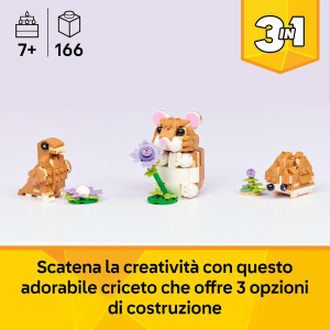 CREATOR- SIMPATICO CRICETO CON FIORE