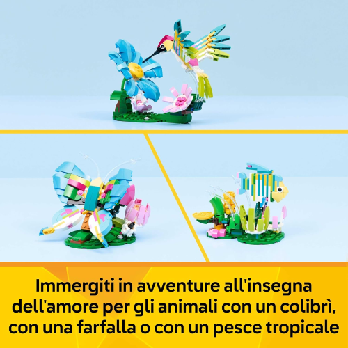 CREATOR- ANIMALI SELVATICI COLIBRI' VARIOPINTO