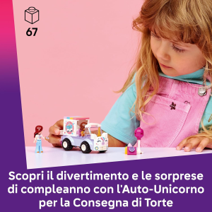 FRIENDS- AUTO UNICORNO PER LA CONSEGNA DI TORTE