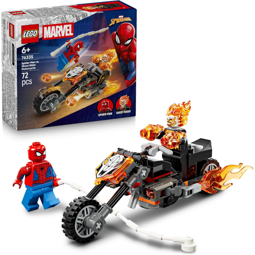 MARVEL LEGO - SPIDER MAN VS GHOST RIDER IN MOTOCICLETTA