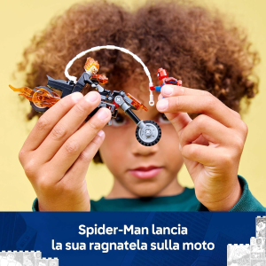 MARVEL LEGO - SPIDER MAN VS GHOST RIDER IN MOTOCICLETTA