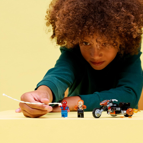 MARVEL LEGO - SPIDER MAN VS GHOST RIDER IN MOTOCICLETTA