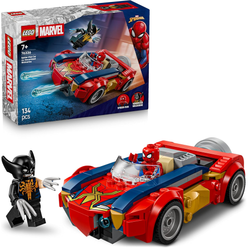 MARVEL LEGO - AUTO DI SPIDER MAN VS VENOMIZED WOLVERINE