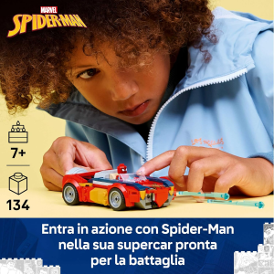 MARVEL LEGO - AUTO DI SPIDER MAN VS VENOMIZED WOLVERINE