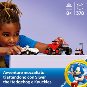 SONIC LEGO - AUTO DI SILVER VS MONSTER TRUCK DI KNUCKLES