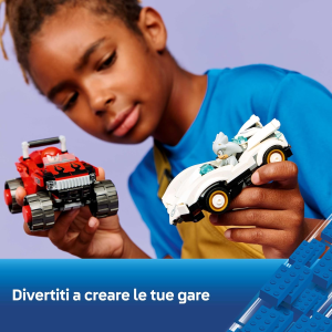 SONIC LEGO - AUTO DI SILVER VS MONSTER TRUCK DI KNUCKLES