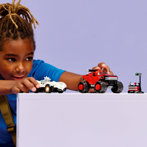 SONIC LEGO - AUTO DI SILVER VS MONSTER TRUCK DI KNUCKLES