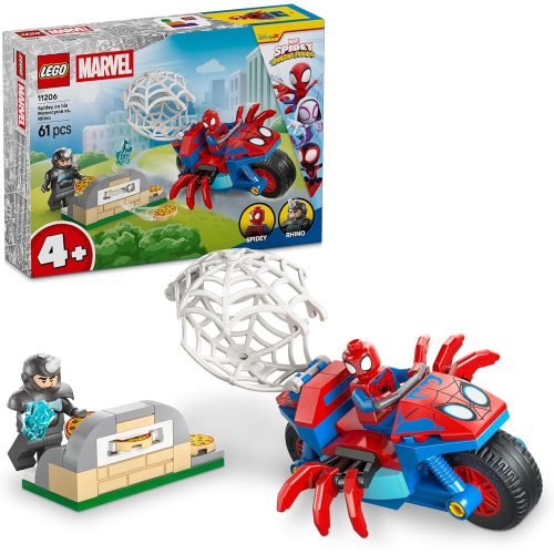 SPIDEY LEGO - SULLA MOTO CONTRO RHINO