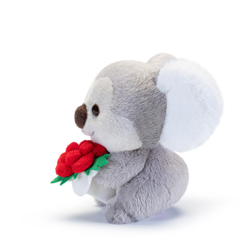 PEL.- TRUDINO KOALA FIORI ROSSI