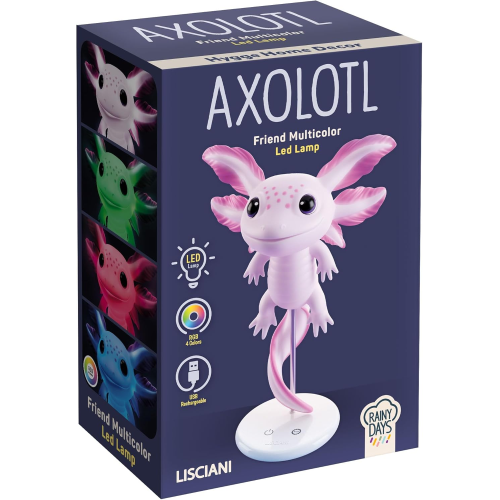 LED LAMP - RAINY DAYS AXOLOTL