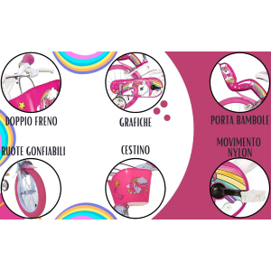 BICI 14F - GIRL UNICORNO 