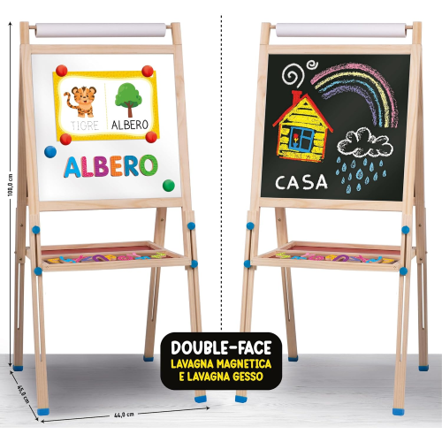 LAVAGNA LEGNO CON GAMBE MONTESS. CRESCE CON TE
