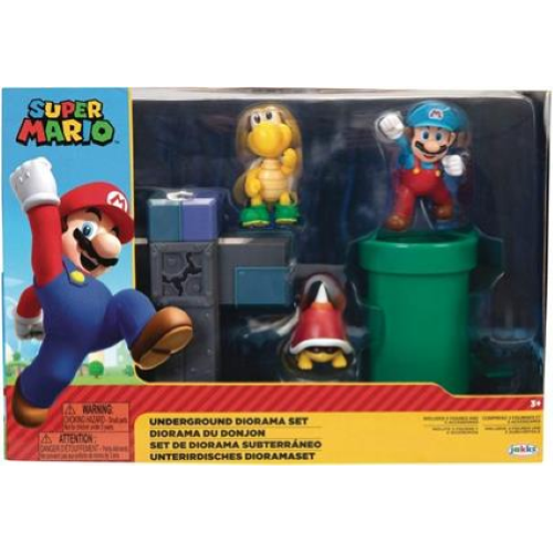 $ MARIO BROSS - DIORAMA SET SOTTO TERRA 6 CM